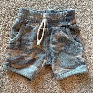 Kids Camo Print Shorts with Drawstring
